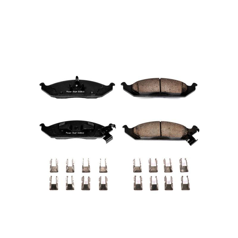 PowerStop 17650 | Power Stop 95-00 Chrysler Cirrus Front Z17 Evolution Ceramic Brake Pads w/Hardware