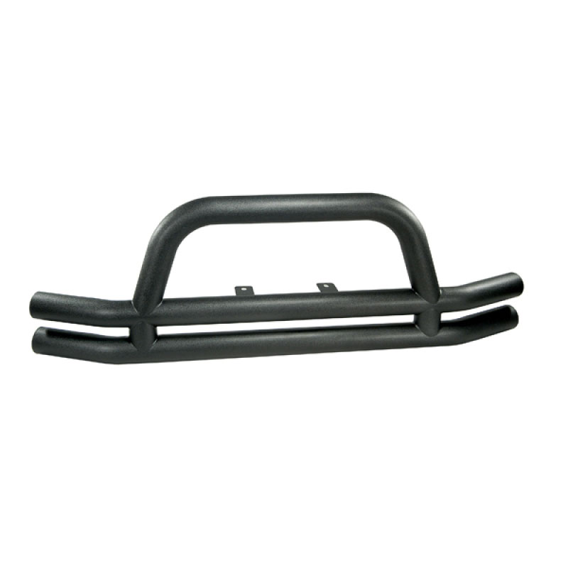 Rugged Ridge 11561.01 | 3-In Dbl Tube Front Bumper Black 76-06 CJ &Jeep Wrangler; 1976-2006