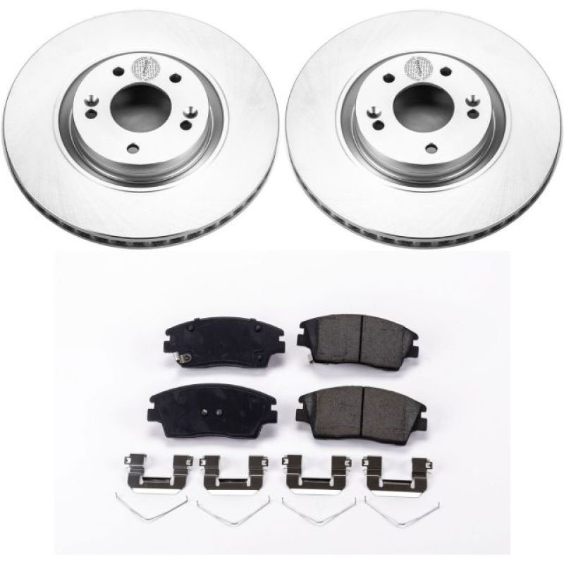 PowerStop crk7343 | Power Stop 15-17 Hyundai Tucson Front Z17 Evolution Geomet Coated Brake Kit; 2015-2017