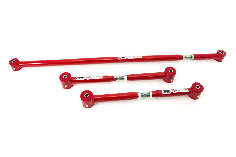 UMI Performance 201829-r | 82-02 GM F-Body On-Car Adjustable Lower Control Arm & Panhard Bar Kit; 1982-2002