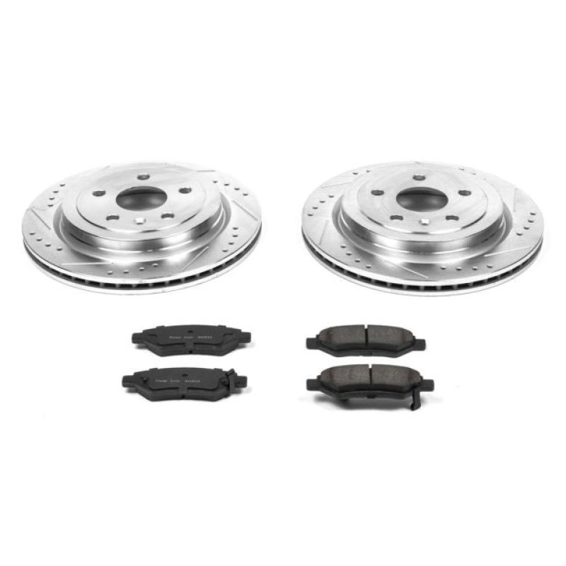 PowerStop k3072 | Power Stop 08-14 Cadillac CTS Rear Z23 Evolution Sport Brake Kit; 2008-2014