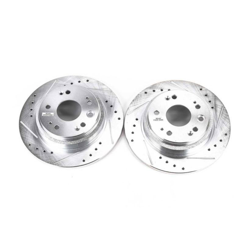 PowerStop jbr1331xpr | Power Stop 02-04 Acura RL Rear Evolution Drilled & Slotted Rotors - Pair; 2002-2004