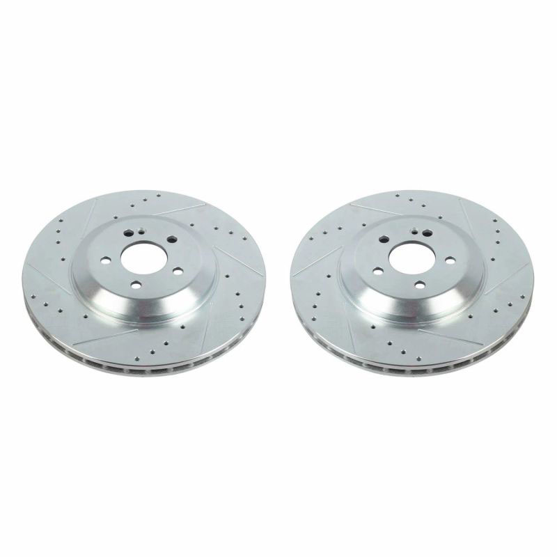 PowerStop ebr1681xpr | Power Stop 19-20 Mercedes-Benz CLS450 Rear Evolution Drilled & Slotted Rotors - Pair