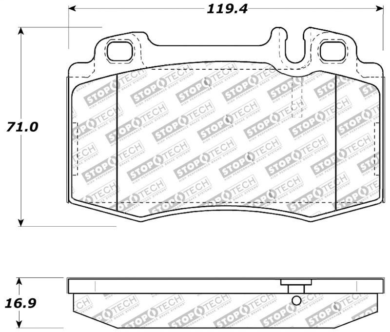 Stoptech 309.08470 | StopTech Sport Brake Pads Mercedes-Benz SL600, Front; 1994-2002