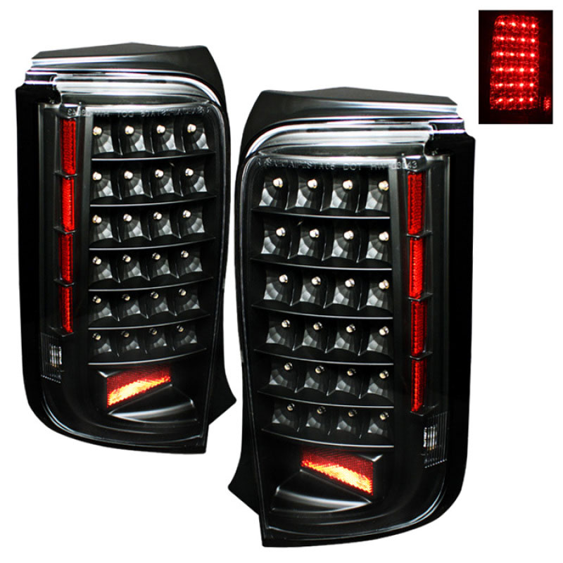 SPYDER 5013156 | xTune Scion XB LED Tail Lights - Black; 2008-2010