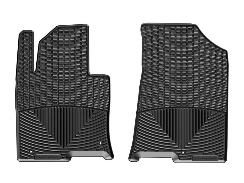 WeatherTech w385 | 2016+ Hyundai Sonata Front Rubber Mats - Black (Fits Hybrid-Does Not Fit Plug-In Hybrid); 2016-2023