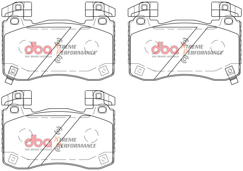 DBA db15003xp | 2018+ Kia Stinger V6 Twin Turbo XP Performance Front Brake Pads; 2018-2022