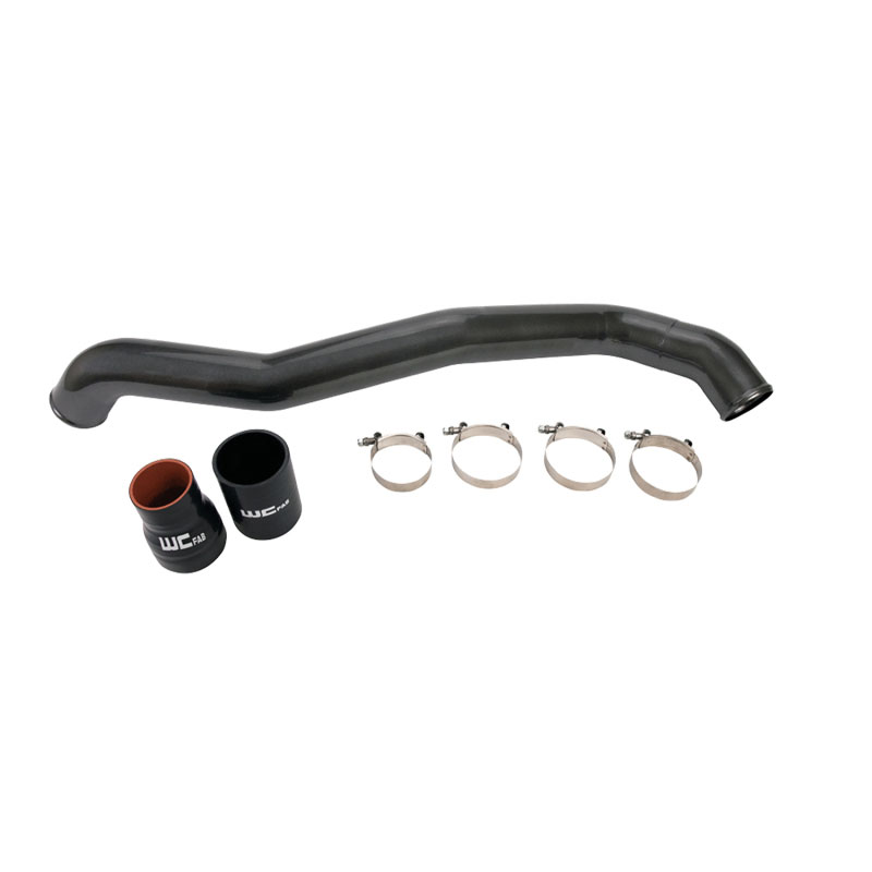 Wehrli wcf100353-gry | 11-16 Chevrolet 6.6L LML Duramax Driver Side 3in Intercooler Pipe - WCFab Grey; 2011-2016