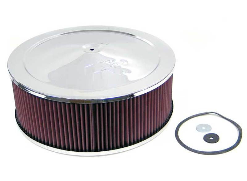 K&N Engineering 601450 | K&N 5-1/8in / 14in X 5.12in H / 7/8in Drop Base Air Cleaner Assembly