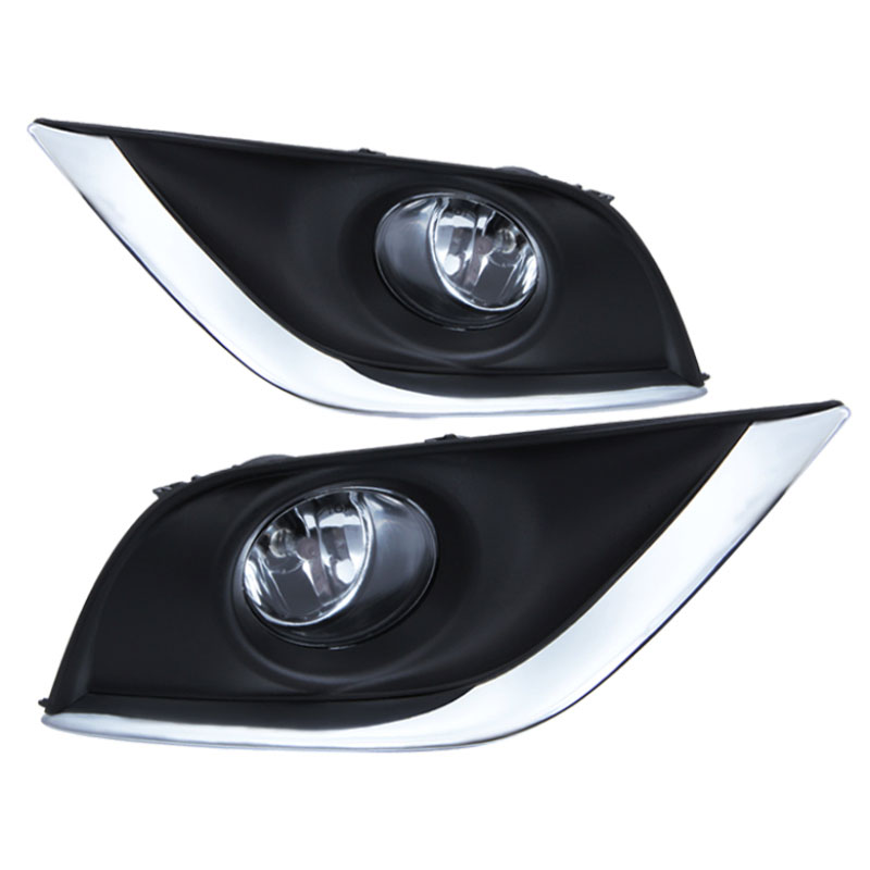 SPYDER 5080240 | Spyder Nissan versa OEM Fog Lights w/Switch - Clear - (FL-NV2015-C); 2015-2017