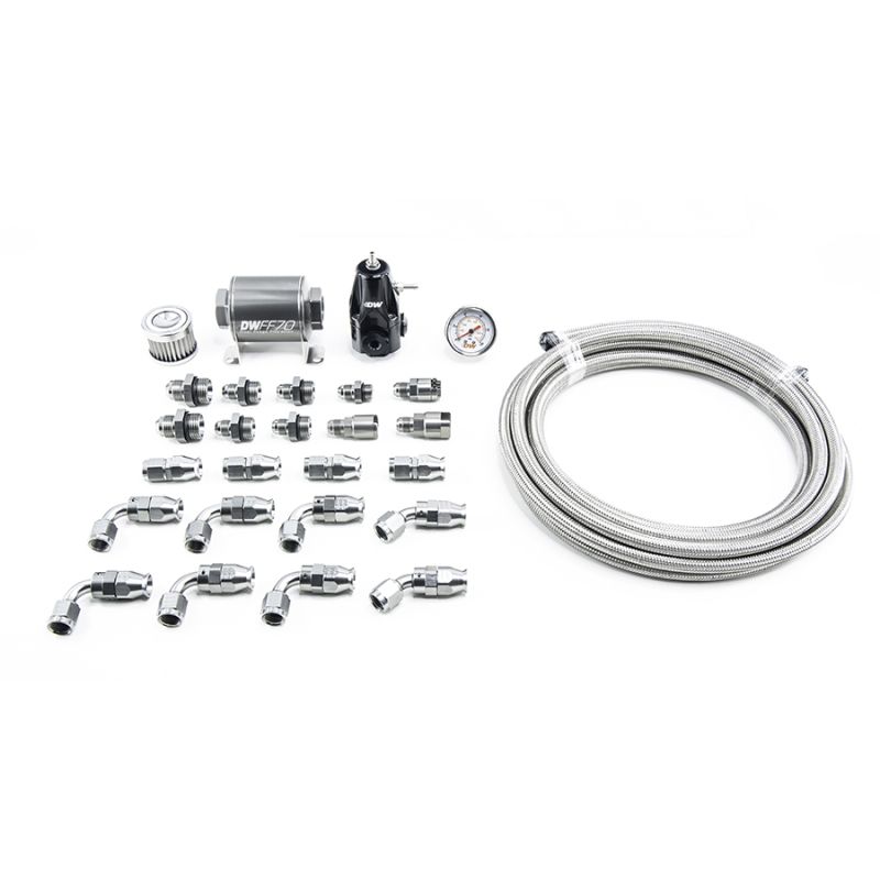 DeatschWerks 6-608 | 01-15 Honda Civic DW400 Pump Module Return Plumbing Kit w/PTFE Fuel Lines; 2001-2015