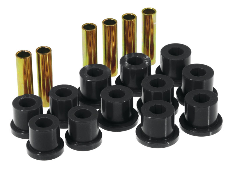 Prothane 7-1002-BL | 81-87 GM Rear Spring & Shackle Bushings (w/ 1 3/8in Bushings) - Black; 1981-1987