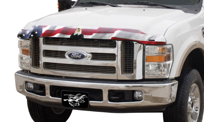 Stampede 3133-30 | 2004-2012 Ford Ranger Vigilante Premium Hood Protector - Flag; 2004-2012