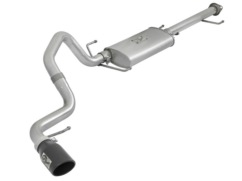 aFe 49-06039-B | Scorpion 2-1/2in Aluminized Steel Cat-Back Exhaust w/ Black Tips 07-17 Toyota FJ Cruiser V6 4.0L; 2007-2017