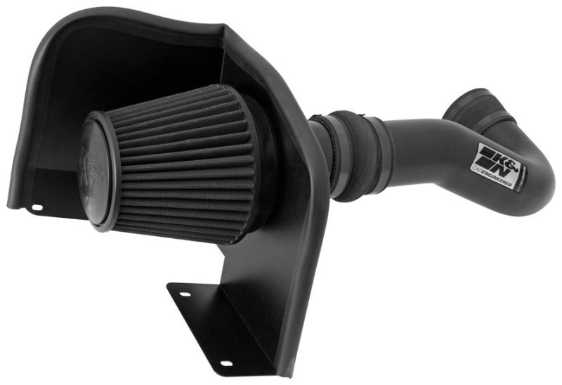 K&N Engineering 713058 | K&N 07-08 Chevy Silverado 1500 4.8L/5.3L V8 / 07-08 GMC Yukon 4.8L/5.3L V8 Black Perf Intake Kit; 2007-2008