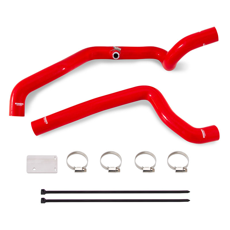 Mishimoto mmhose-jlh-18rd | 18+ Jeep Wrangler JL 2.0L Red Silicone Radiator Coolant Hose Kit; 2018-2024