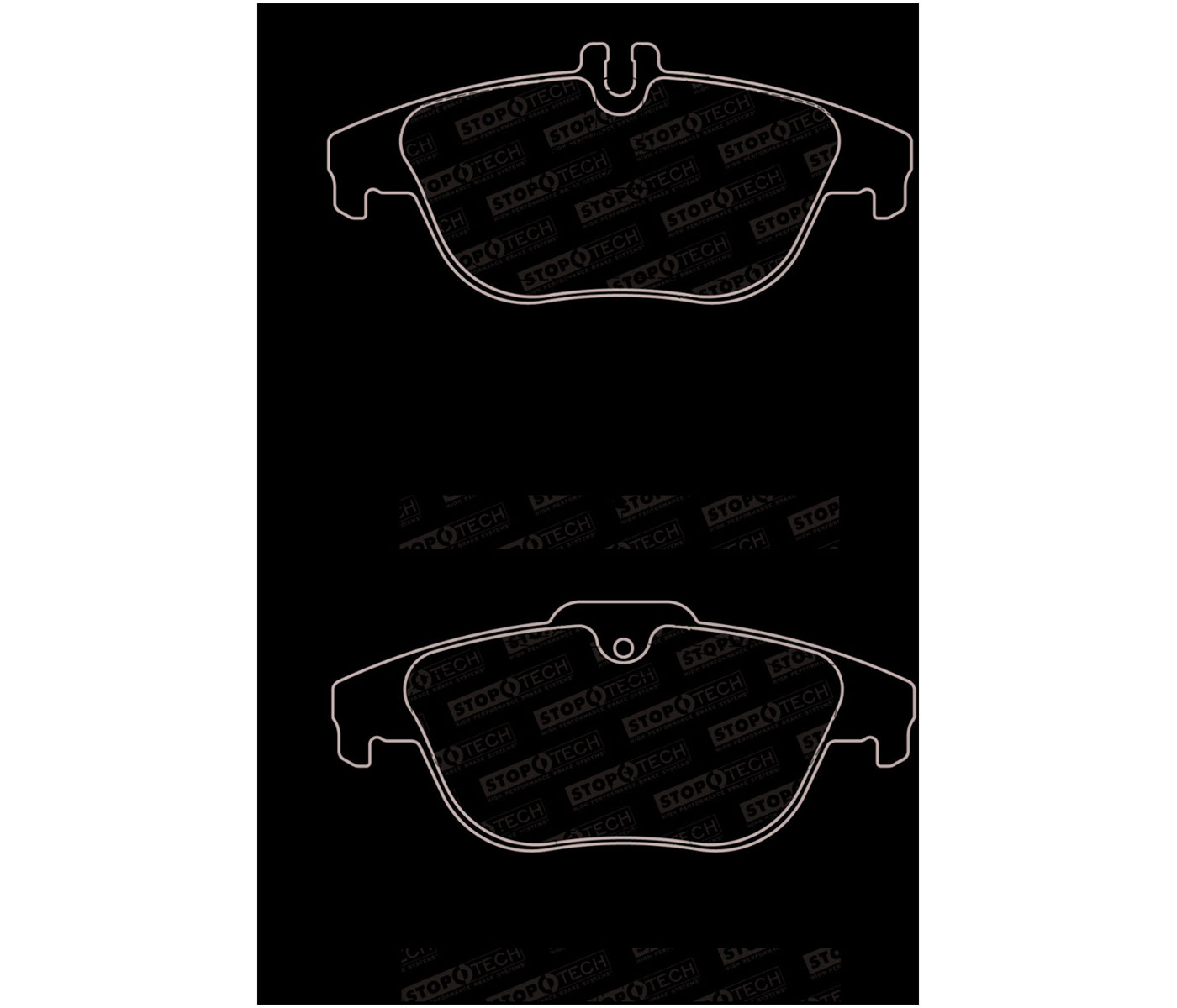 Stoptech 308.13411 | StopTech Street Brake Pads Mercedes-Benz GLK350, Rear; 2010-2015