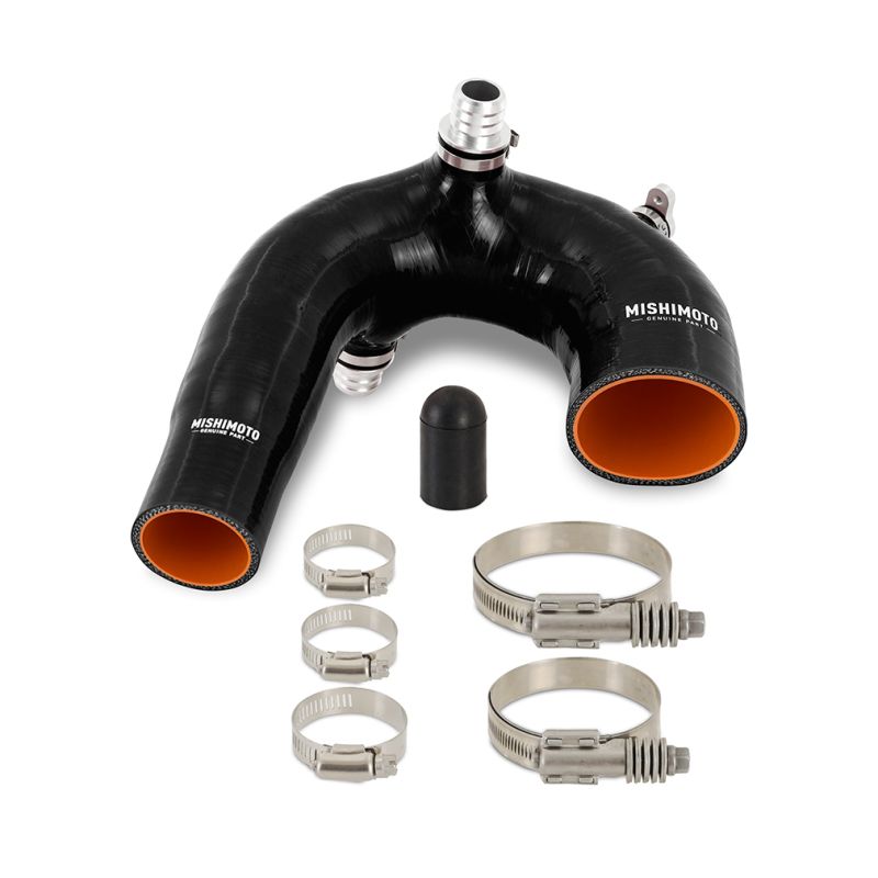 Mishimoto mmhoserzr16aibk | 2016+ Polaris RZR XP Turbo Silicone Intake J-Tube - Black; 2016-2023