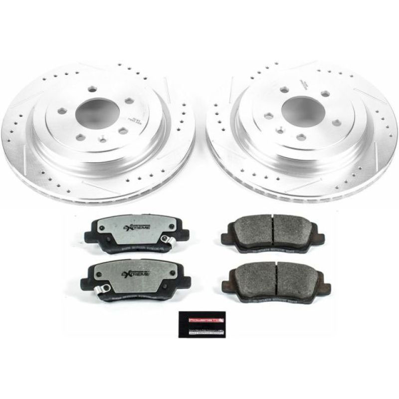 PowerStop k6385-26 | Power Stop 13-15 Cadillac ATS Rear Z26 Street Warrior Brake Kit; 2013-2015