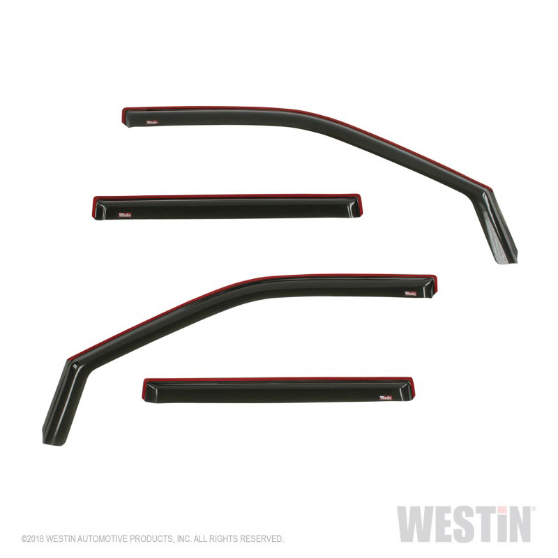 Westin 72-37417 | 2018-2019 Ford Expedition Wade In-Channel Wind Deflector 4pc - Smoke; 2018-2022