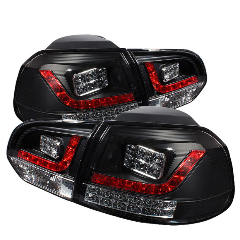 SPYDER 5008176 | Spyder Volkswagen Golf / GTI LED Tail Lights - Black - (ALT-YD-VG10-LED-BK); 2010-2012