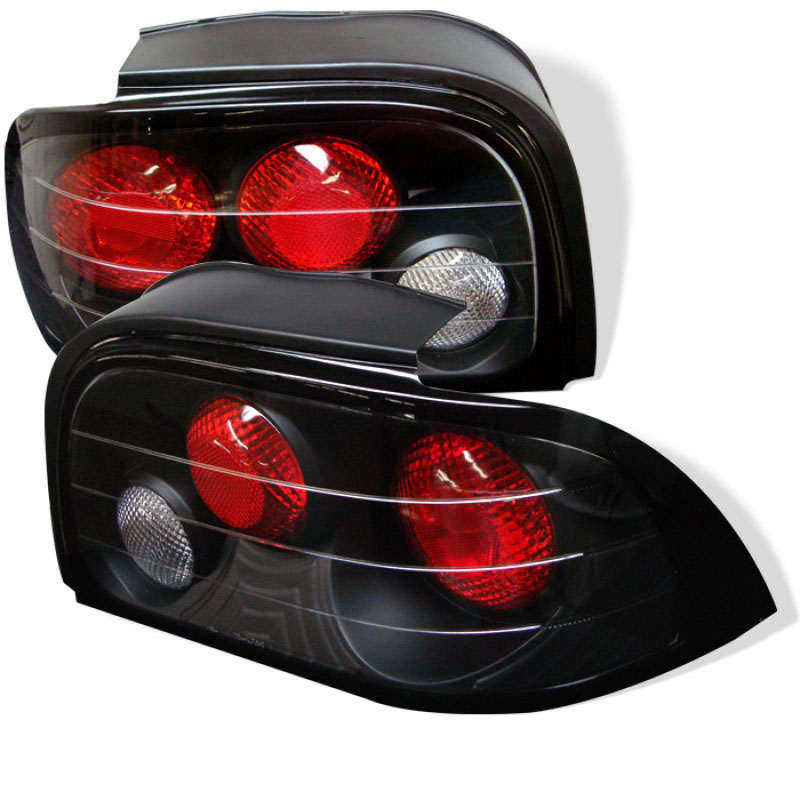 SPYDER 5003584 | Spyder Ford Mustang Altezza Tail Lights - Black - (ALT-YD-FM94-BK); 1994-1995