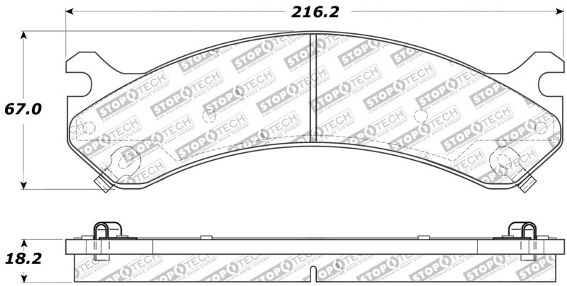 Stoptech 309.07840 | StopTech Sport Brake Pads GMC Sierra 1500 HD Heavy Duty, Front; 2005-2005