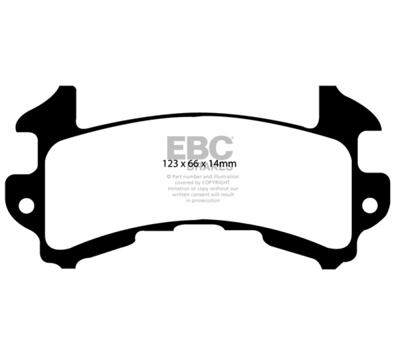 EBC dp31146c | 79-85 Buick Riviera (Fwd) 3.8 Turbo Redstuff Rear Brake Pads; 1979-1985