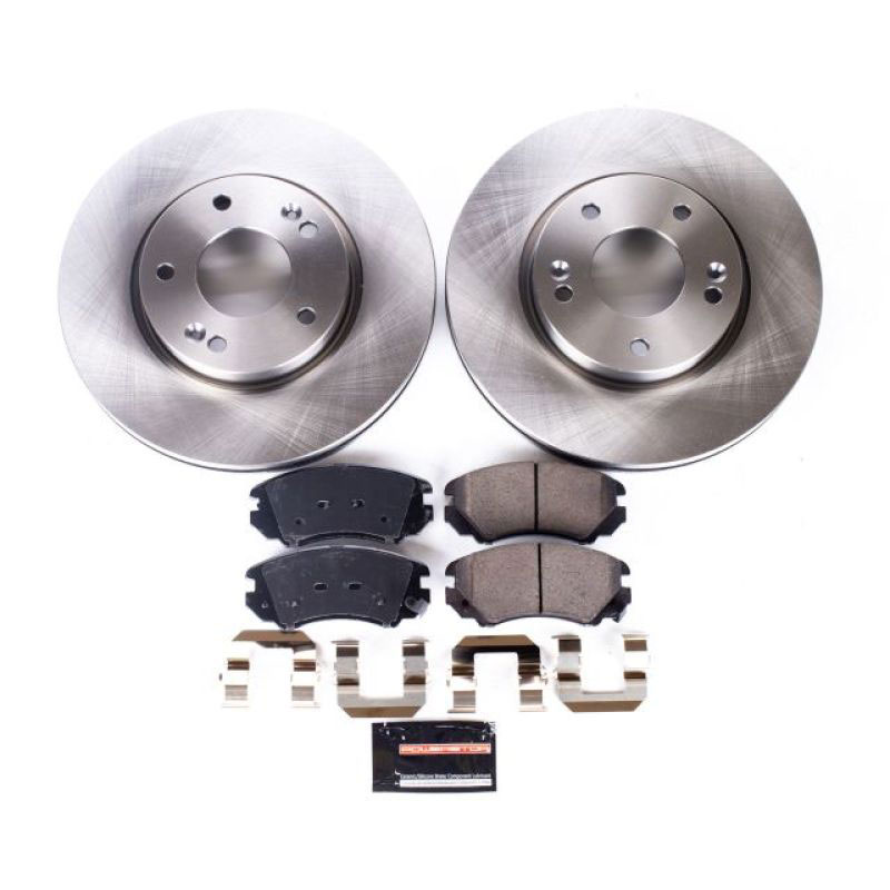 PowerStop koe165 | Power Stop 06-10 Hyundai Sonata Front Autospecialty Brake Kit; 2006-2010