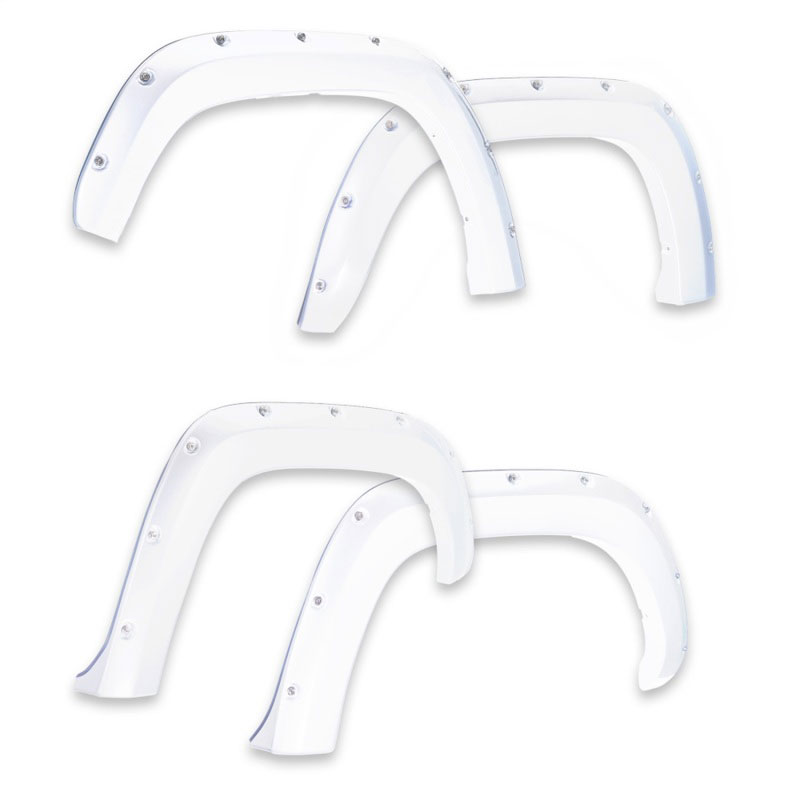 EGR 791574-gaz | 14+ Chev Silverado 6-8ft Bed Bolt-On Look Color Match Fender Flares - Set - Summit White; 2014-2020