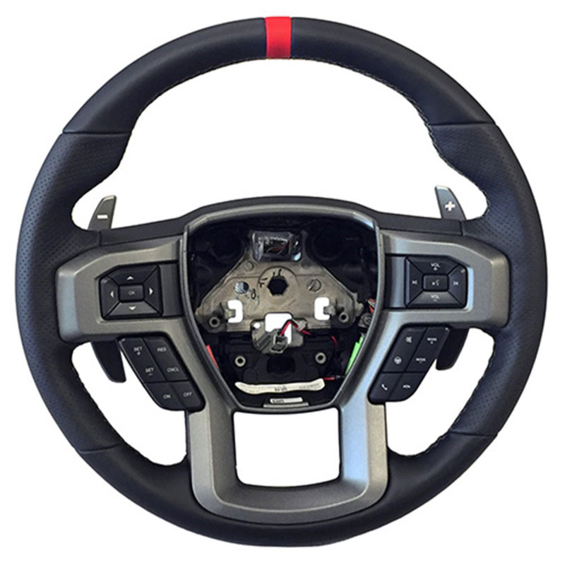 Ford Racing M-3600-F15RRD | 2015-2017 F-150 Raptor Performance Steering Wheel Kit - Red Sightline; 2015-2017