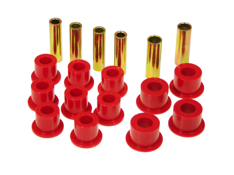 Prothane 14-1002 | 86.5-97 Nissan Hardbody 4wd Spring & Shackle Bushings - Red; 1986-1997