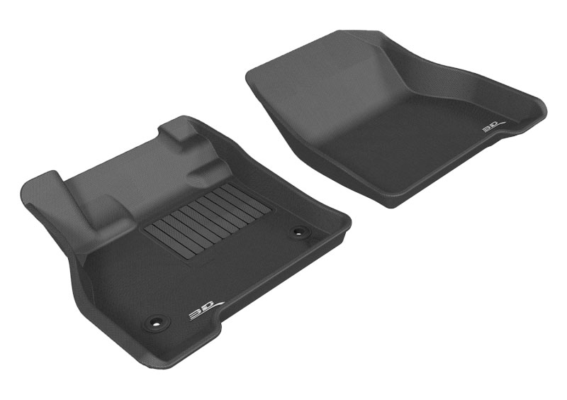 3D Maxpider l1ns04911509 | 3D MAXpider 2011-2012 Nissan Leaf Kagu 1st Row Floormat - Black; 2011-2012