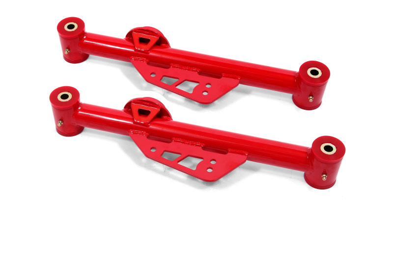 BMR Suspension TCA015R | BMR Lower Control Arms w/poly bushings V8 Red; 1999-2001