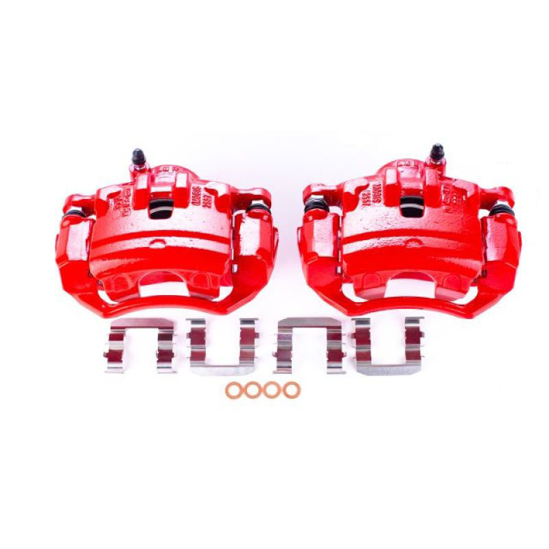 PowerStop s6404 | Power Stop 10-12 Hyundai Tucson Front Red Calipers w/Brackets - Pair; 2010-2012