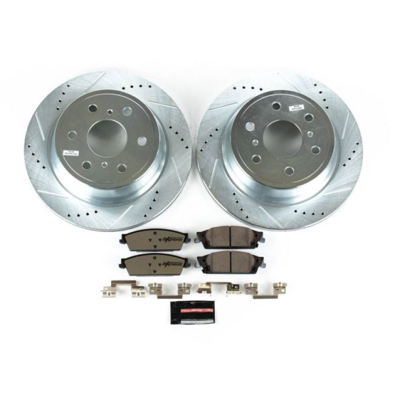 PowerStop k6562-36 | Power Stop 15-19 Cadillac Escalade Rear Z36 Truck & Tow Brake Kit; 2015-2019