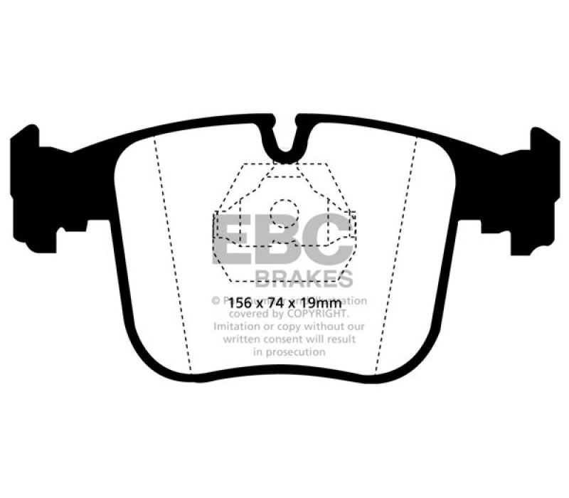 EBC dp3870c | 91-93 BMW 850 5.0 Redstuff Front Brake Pads