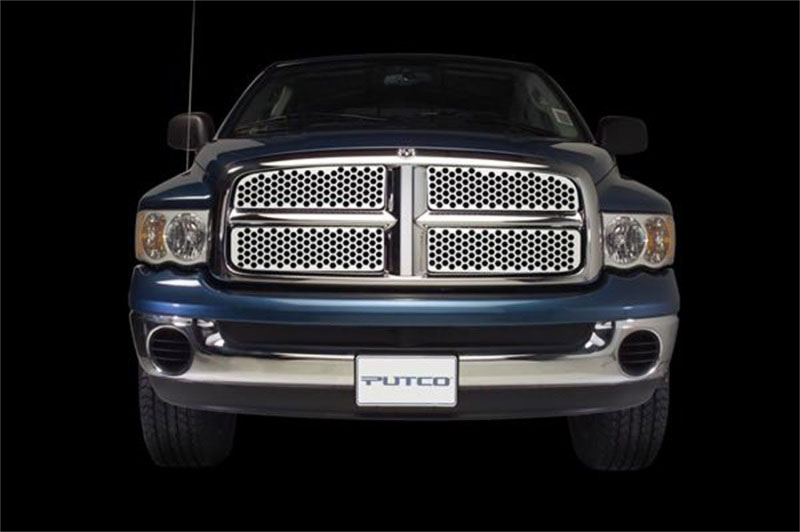 Putco 64303 | 99-02 GMC Sierra LD (Honeycomb w/ Logo Over insert) Designer FX Grilles; 2002-2002