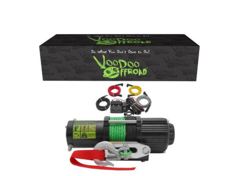 Voodoo Offroad p000025 | Summoner 4500lb UTV Winch w/ 50ft Synthetic Rope