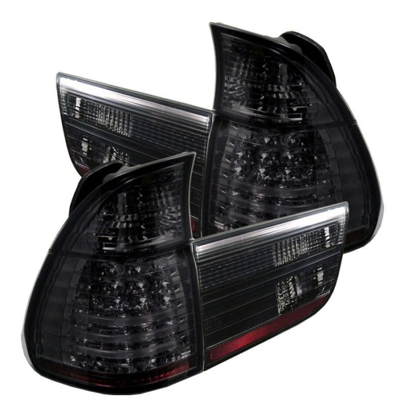 SPYDER 5000828 | Spyder BMW E53 X5 4PCS LED Tail Lights - Smoke - (ALT-YD-BE5300-LED-SM); 2000-2006