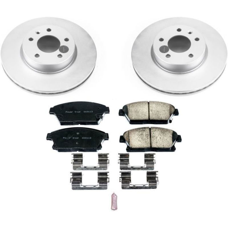 PowerStop crk6386 | Power Stop 13-18 Cadillac ATS Front Z17 Evolution Geomet Coated Brake Kit; 2013-2018