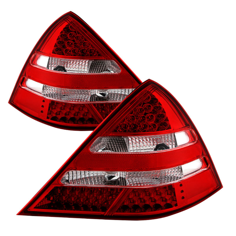 SPYDER 9030192 | Xtune Mercedes R170 Slk 98-04 LED Tail Lights ( R171 Amg Look ) Red Clear ALT-JH-MBR17098-LED-RC; 1998-2004