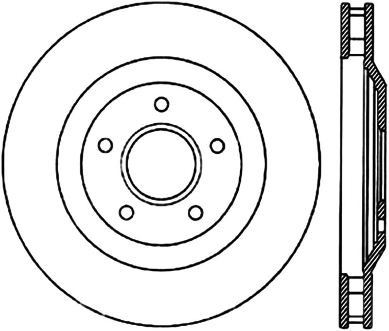 Stoptech 120.62060CRY | StopTech Cadillac XLR Premium Cryostop Rotor, Front Right; 2004-2009