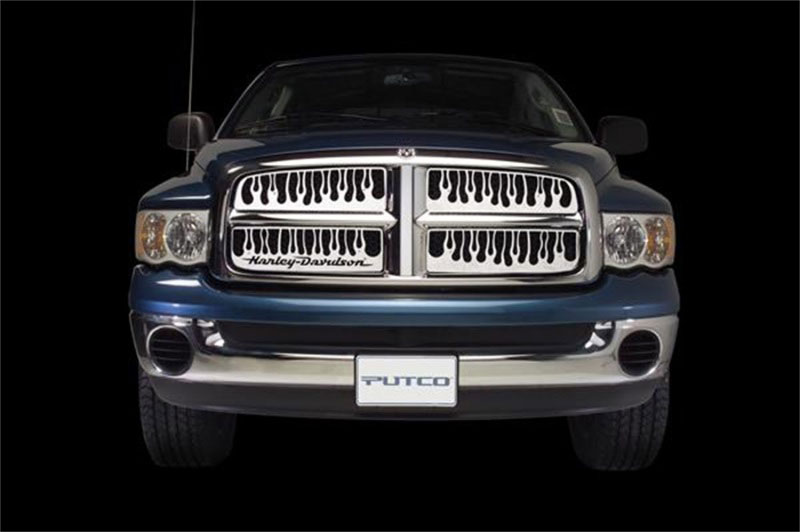 Putco 89145 | 05-10 Dodge Charger Honeycomb Main Grille Flaming Inferno Stainless Steel Grille; 2005-2010