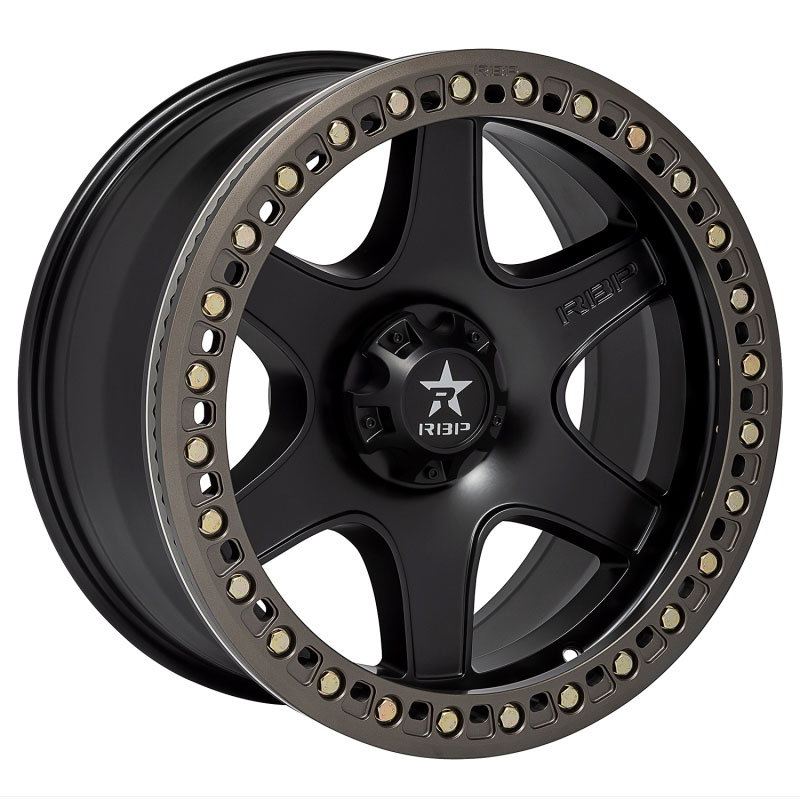 RBP 50r-2090-86-12bz-d | 50R Cobra 20x9.0 8x165.1 BP / 4.5 BS / -12mm Offset 121.3mm CB Black w/Bronze Ring Wheel