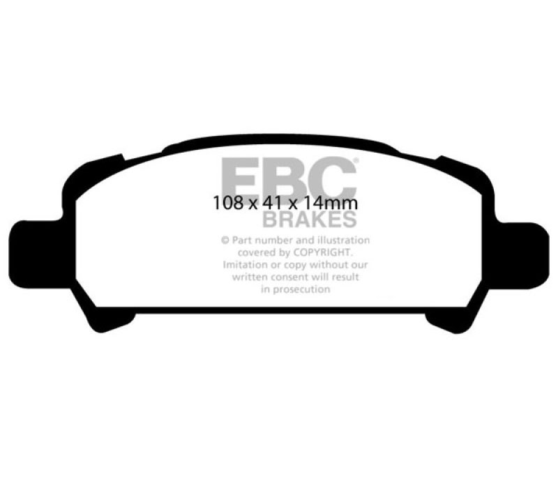 EBC dp21293 | 02-06 Subaru Baja 2.5 Greenstuff Rear Brake Pads; 2002-2006