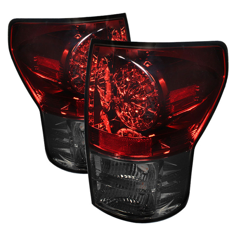 SPYDER 5029614 | Spyder Toyota Tundra LED Tail lights - Red Smoke - (ALT-YD-TTU07-LED-RS); 2007-2012