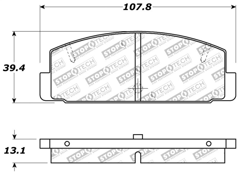 Stoptech 309.03320 | StopTech Sport Brake Pads Mazda Protege Mazdaspeed, Rear; 2003-2003