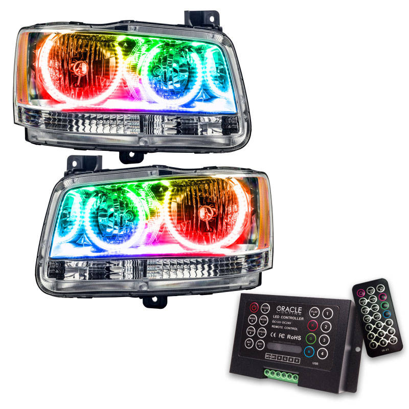 Oracle Lighting 8901-333 | Oracle 08 Dodge Magnum SMD HL - Chrome - ColorSHIFT w/ 2.0 Controller; 2008-2008