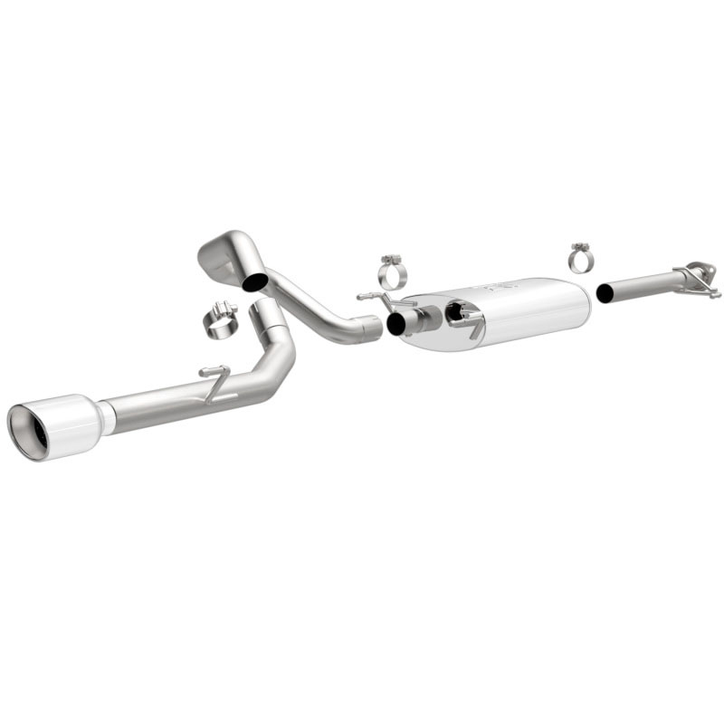 Magnaflow 15145 | MagnaFlow 12-14 Toyota 4Runner V6 4.0L Single Straight P/S Rear Exit SS Cat Back Performance Exhaust; 2012-2014